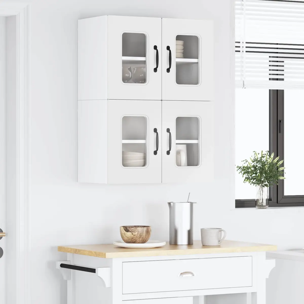 Dishwasher Panel White Kitchen Cabinet Engineered Wood Storage Unit 60x31x40cm