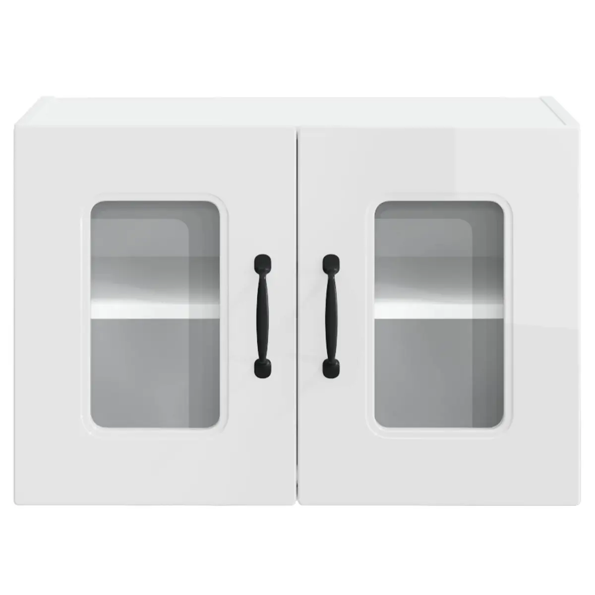 Kitchen Dishwasher Panel Cabinet High Gloss White Engineered Wood Storage