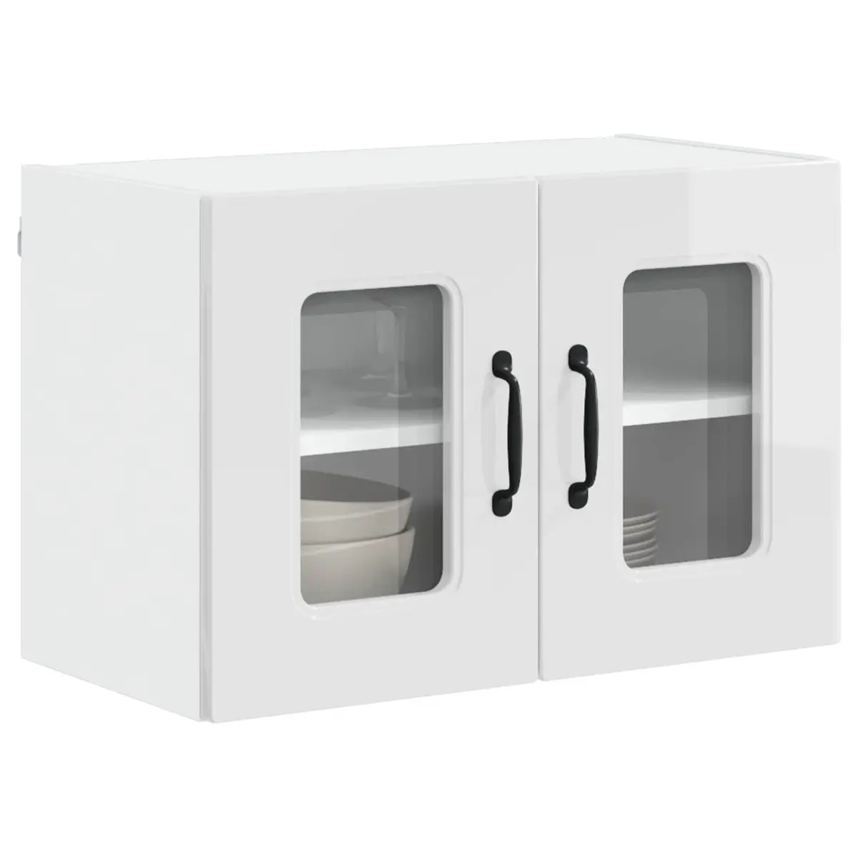 Kitchen Dishwasher Panel High Gloss White Engineered Wood Cabinet Storage