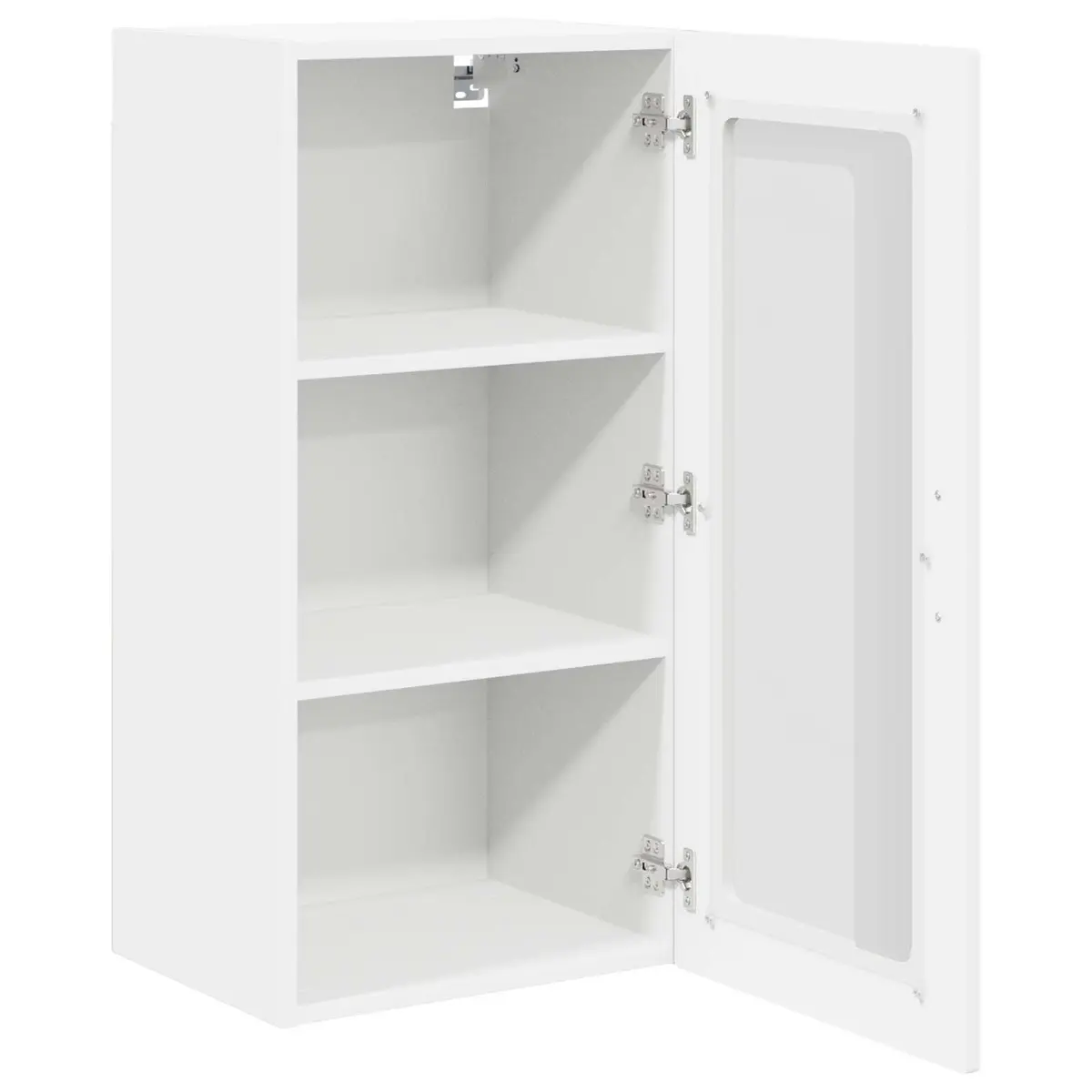 White Engineered Wood Storage Unit for Kitchens