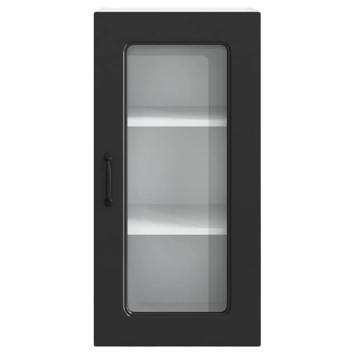Dishwasher Panel Kitchen Cabinet Storage Cupboard Black Engineered Wood 40 x 31 x 80 cm