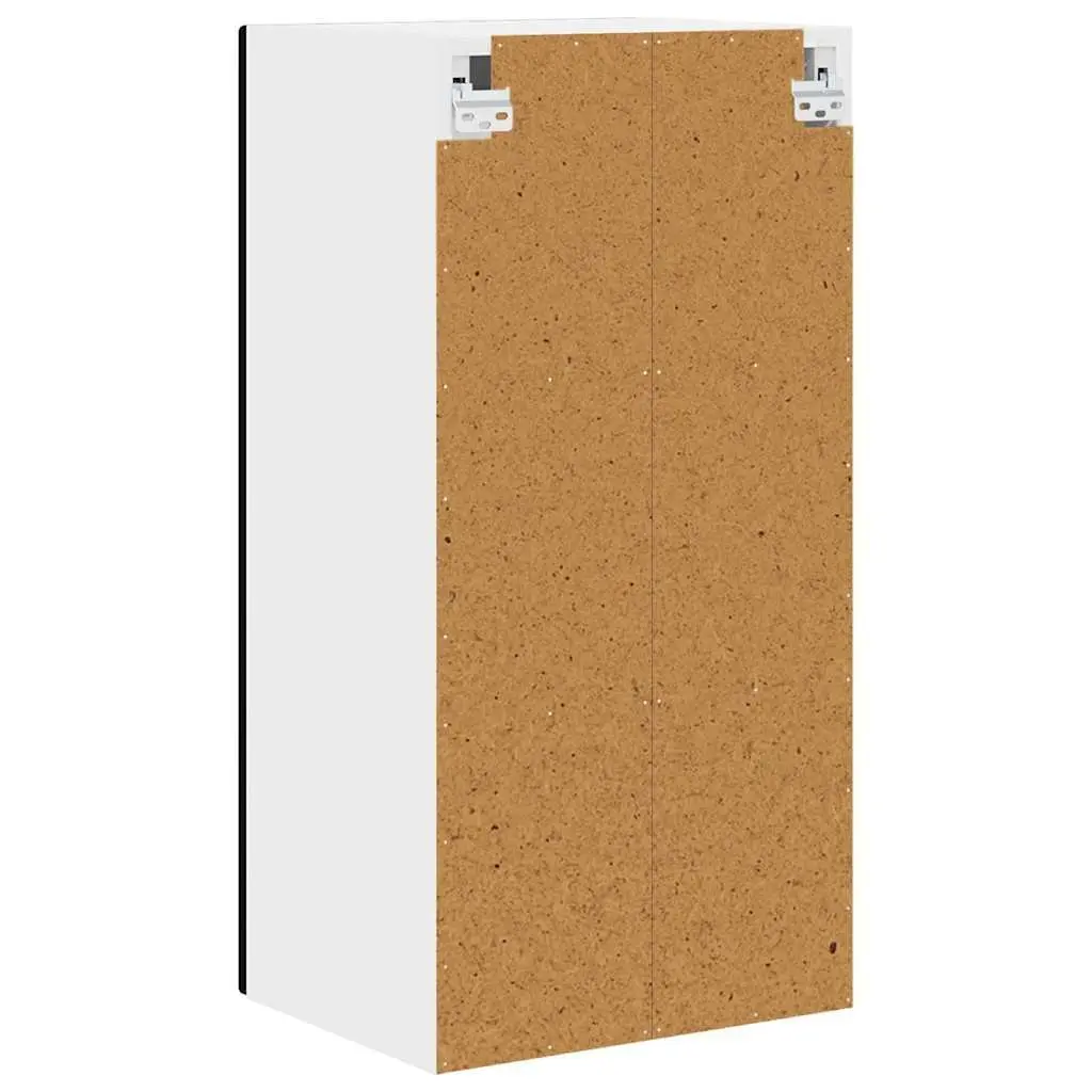 Dishwasher Panel Kitchen Cabinet Storage Cupboard Black Engineered Wood 40 x 31 x 80 cm