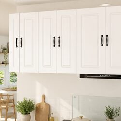 Reliable White Kitchen Cabinet with Ample Storage Space