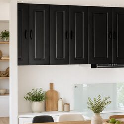 Reliable Black Kitchen Cabinet for Organized Spaces