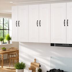 Sturdy High Gloss White Cabinet for Kitchen Storage 30x31x80cm
