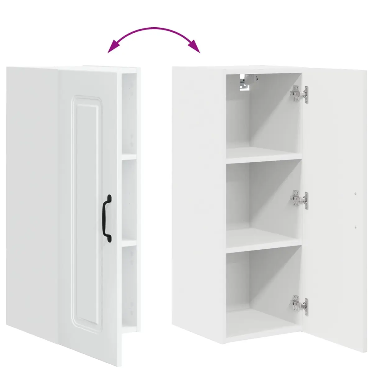 Kitchen Dishwasher Panel Cabinet High Gloss White Engineered Wood Storage