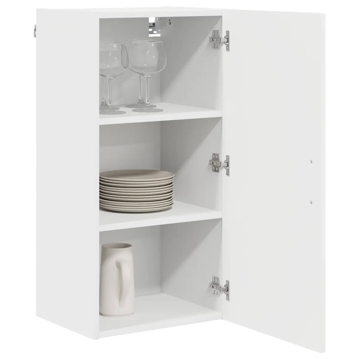 Engineered Wood Kitchen Cabinet Storage Organizer Dishwasher Panel White 40 x 31 x 80 cm