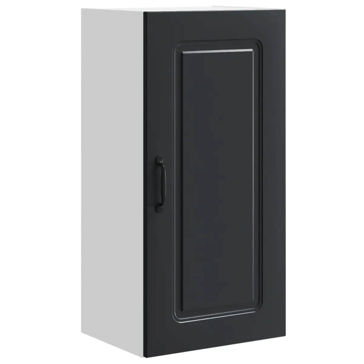 Dishwasher Panel Kitchen Cabinet Storage Furniture Black Engineered Wood 40x31x80 cm