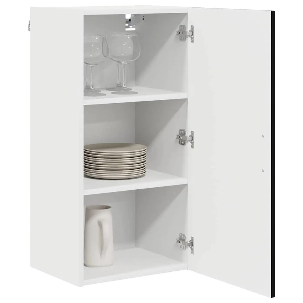 Dishwasher Panel Kitchen Cabinet Storage Furniture Black Engineered Wood 40x31x80 cm