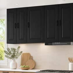 Durable Black Kitchen Cabinet for Everyday Use - 50x31x80cm