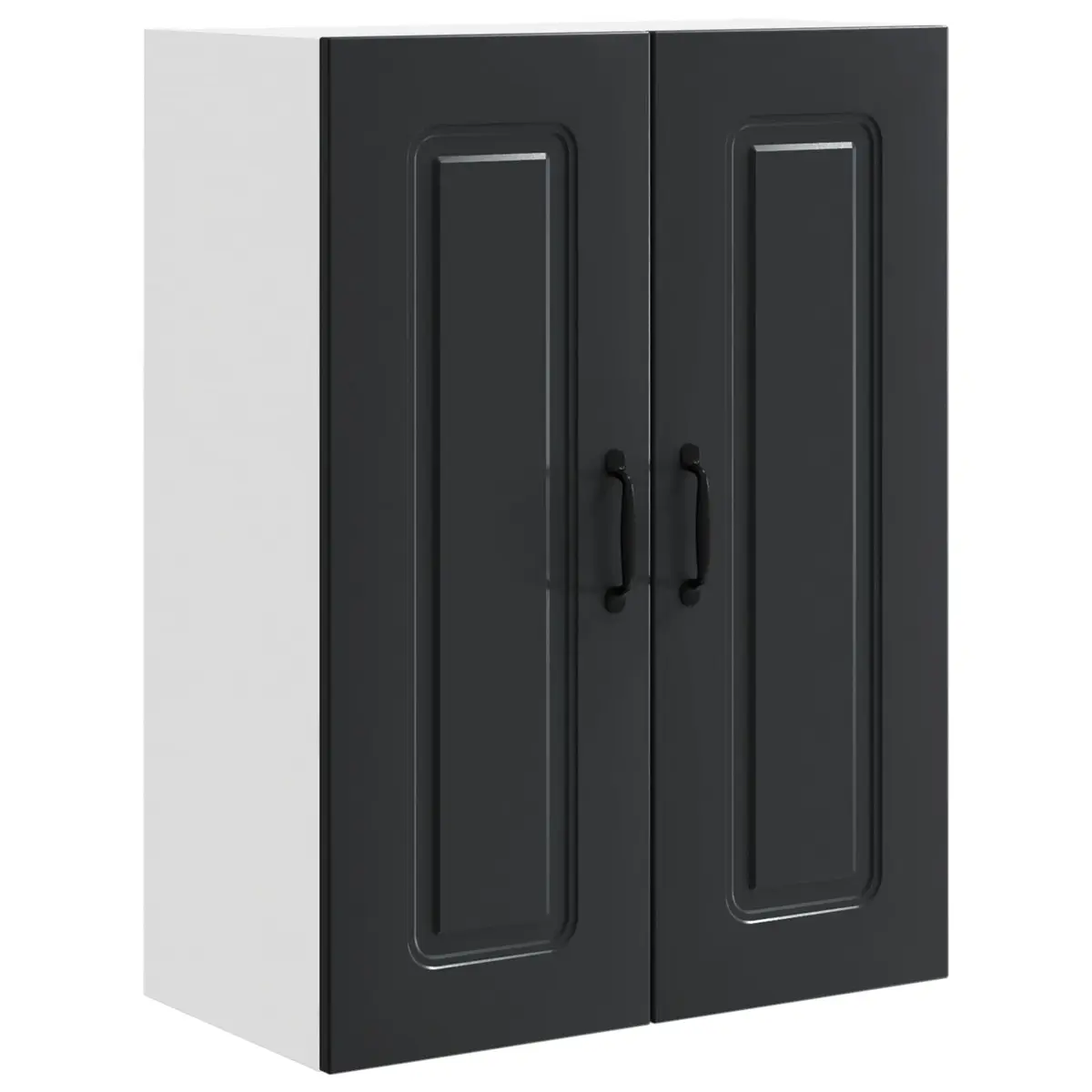 Black Engineered Wood Kitchen Cabinet Dishwasher Panel Storage 60x31x80cm