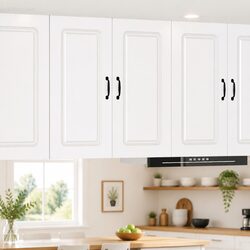 Reliable White Engineered Wood Kitchen Cabinet for Storage 80x31x80cm