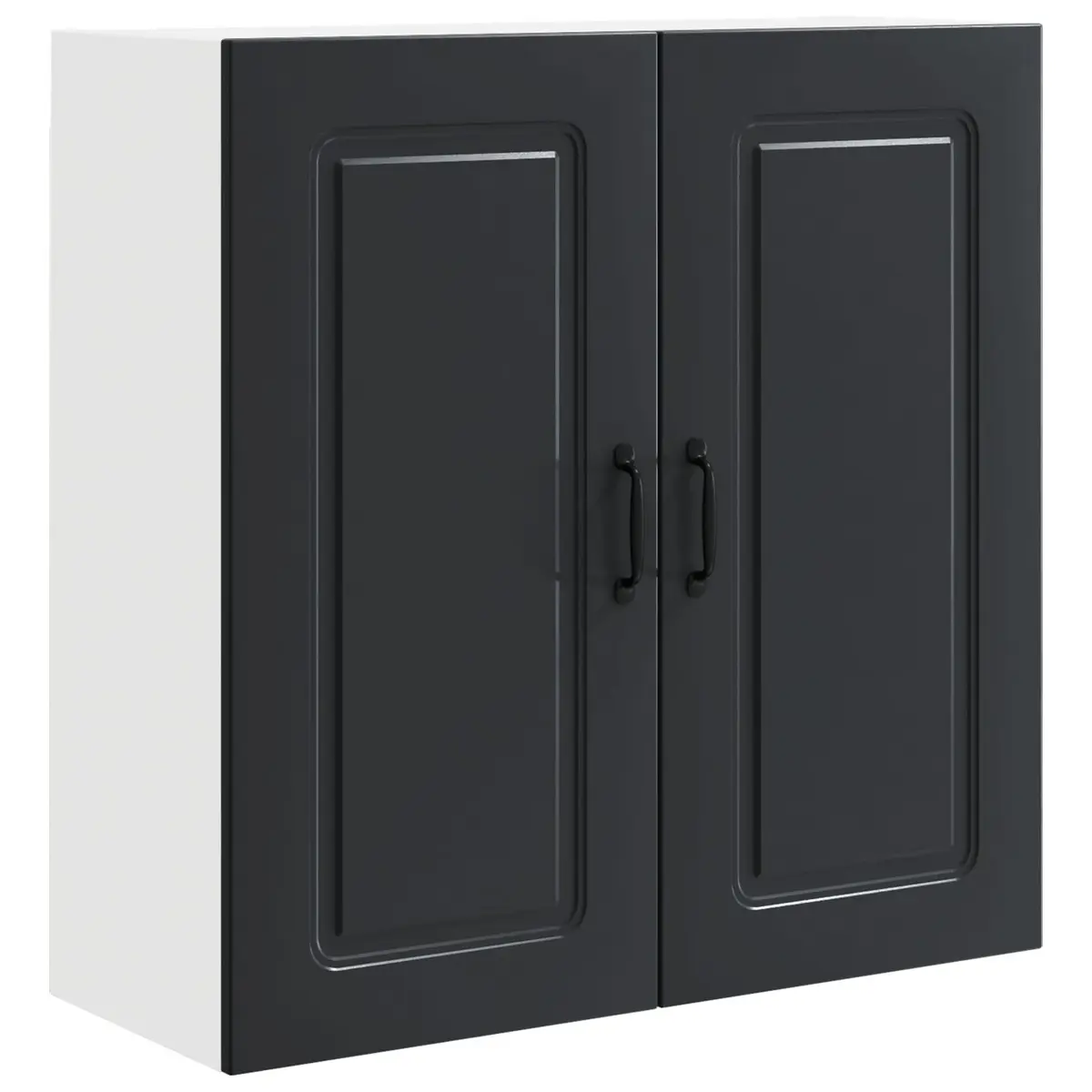 Dishwasher Panel Kitchen Cabinet Black 80x31x80cm Engineered Wood Storage Unit