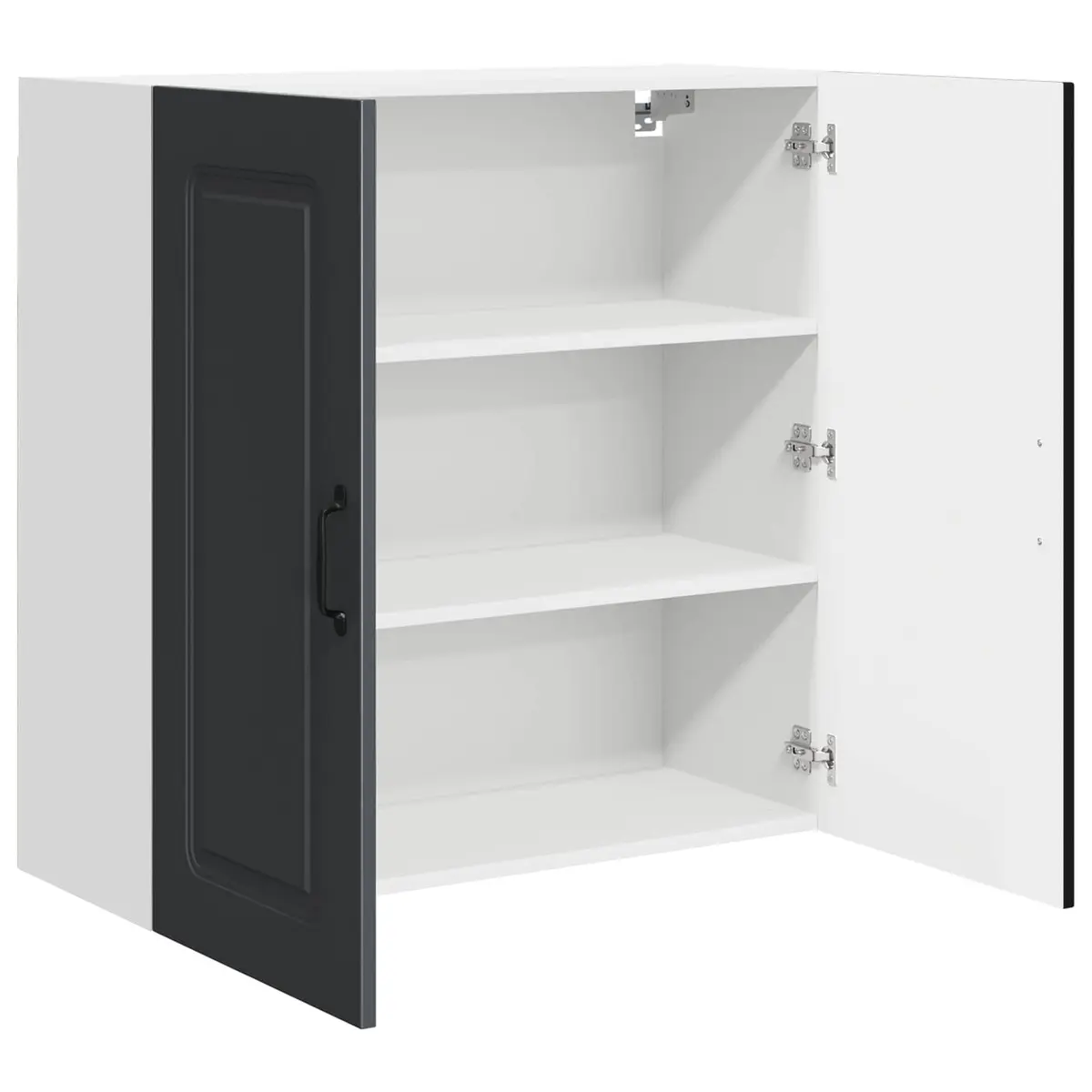 Dishwasher Panel Kitchen Cabinet Black 80x31x80cm Engineered Wood Storage Unit