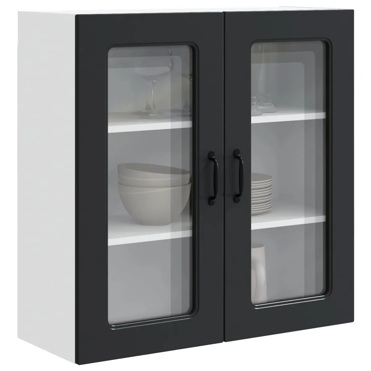 Kitchen Cabinet Storage Engineered Wood 80x31x80cm Black