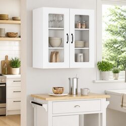 Durable Kitchen Cabinet Dishwasher Storage High Gloss White Engineered Wood