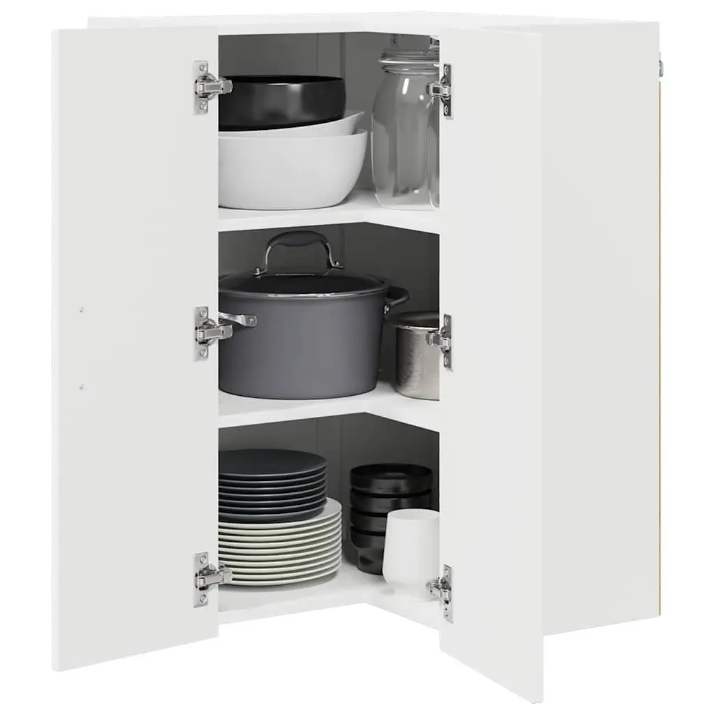 Kitchen Cabinet Dishwasher Panel Engineered Wood Storage Cupboard White 57 x 57 x 80 cm