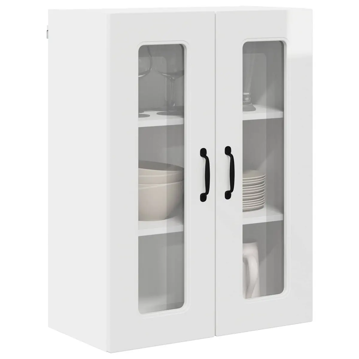 Kitchen Cabinet Storage High Gloss White 60 x 31 x 80 cm
