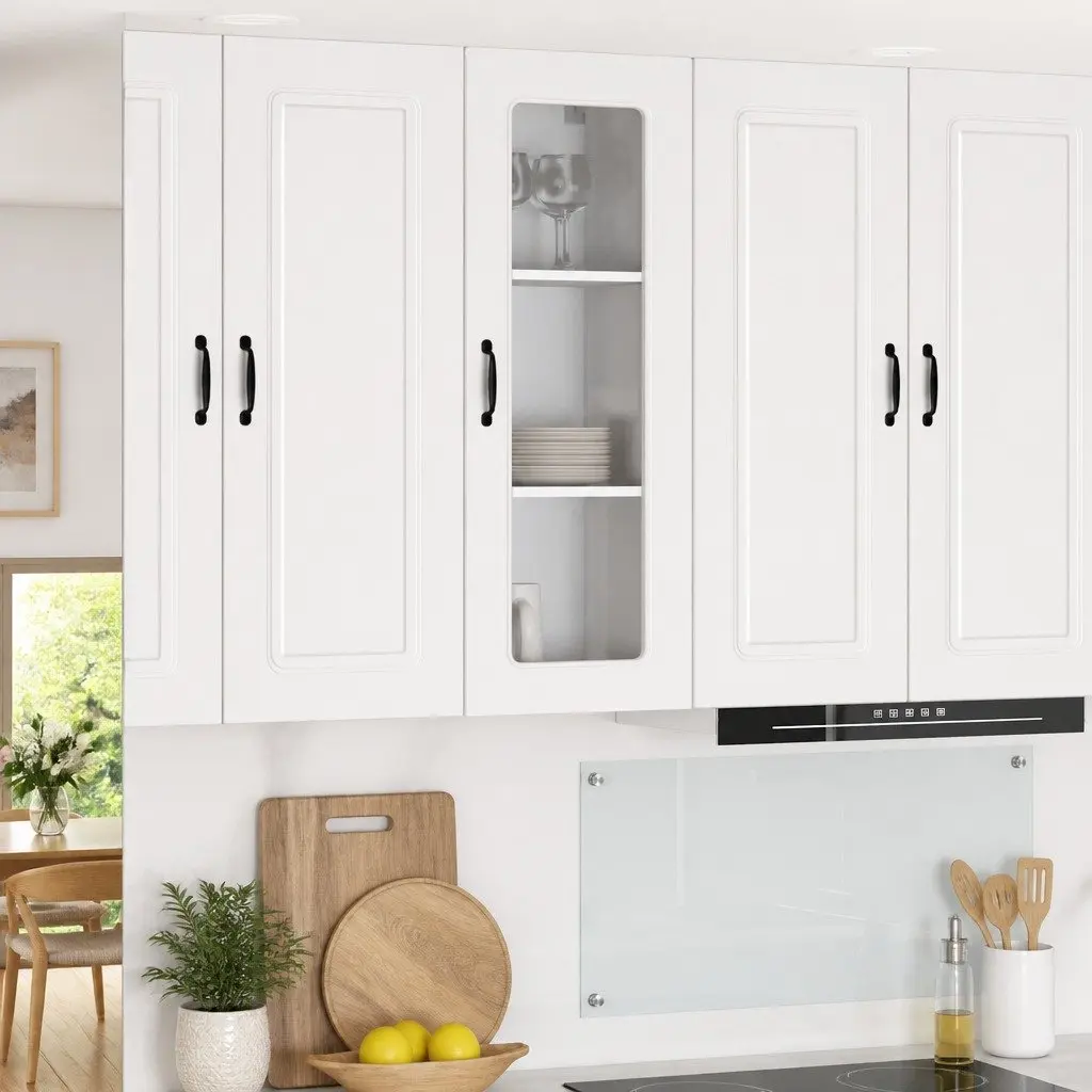 Kitchen Cabinet Storage Dishwasher Panel Engineered Wood 40x31x100cm White