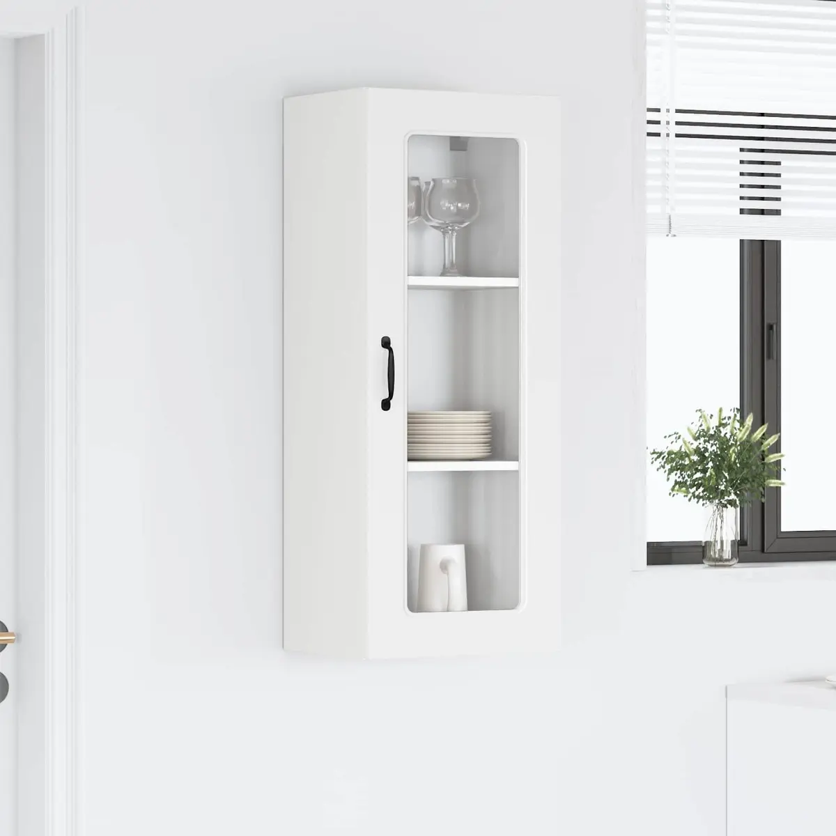 Kitchen Cabinet Storage Dishwasher Panel Engineered Wood 40x31x100cm White