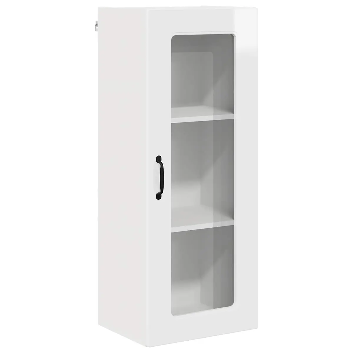 Kitchen Cabinet Storage Organiser High Gloss White 40x31x100cm