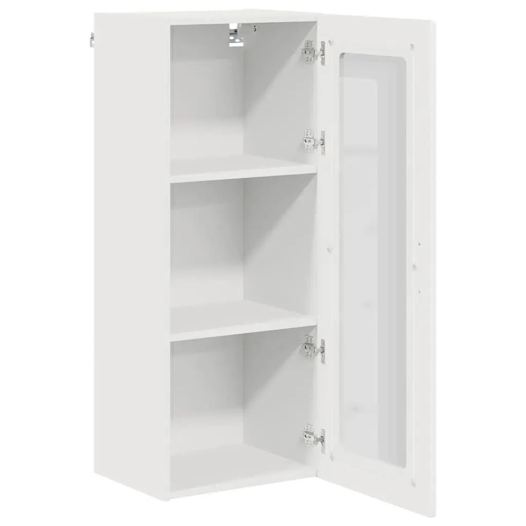 Kitchen Cabinet Storage Organiser High Gloss White 40x31x100cm