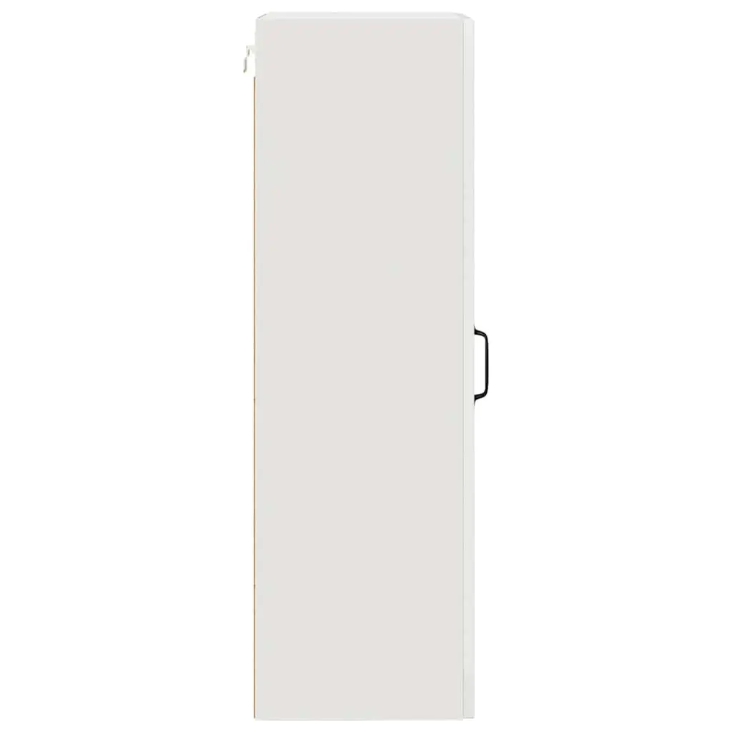 Kitchen Cabinet Storage Organiser High Gloss White 40x31x100cm