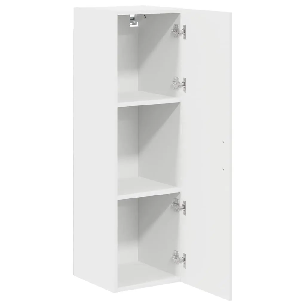 White Engineered Wood Kitchen Cabinet
