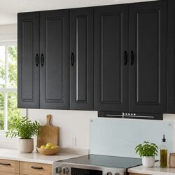 Reliable Black Kitchen Cabinet Built for Convenience