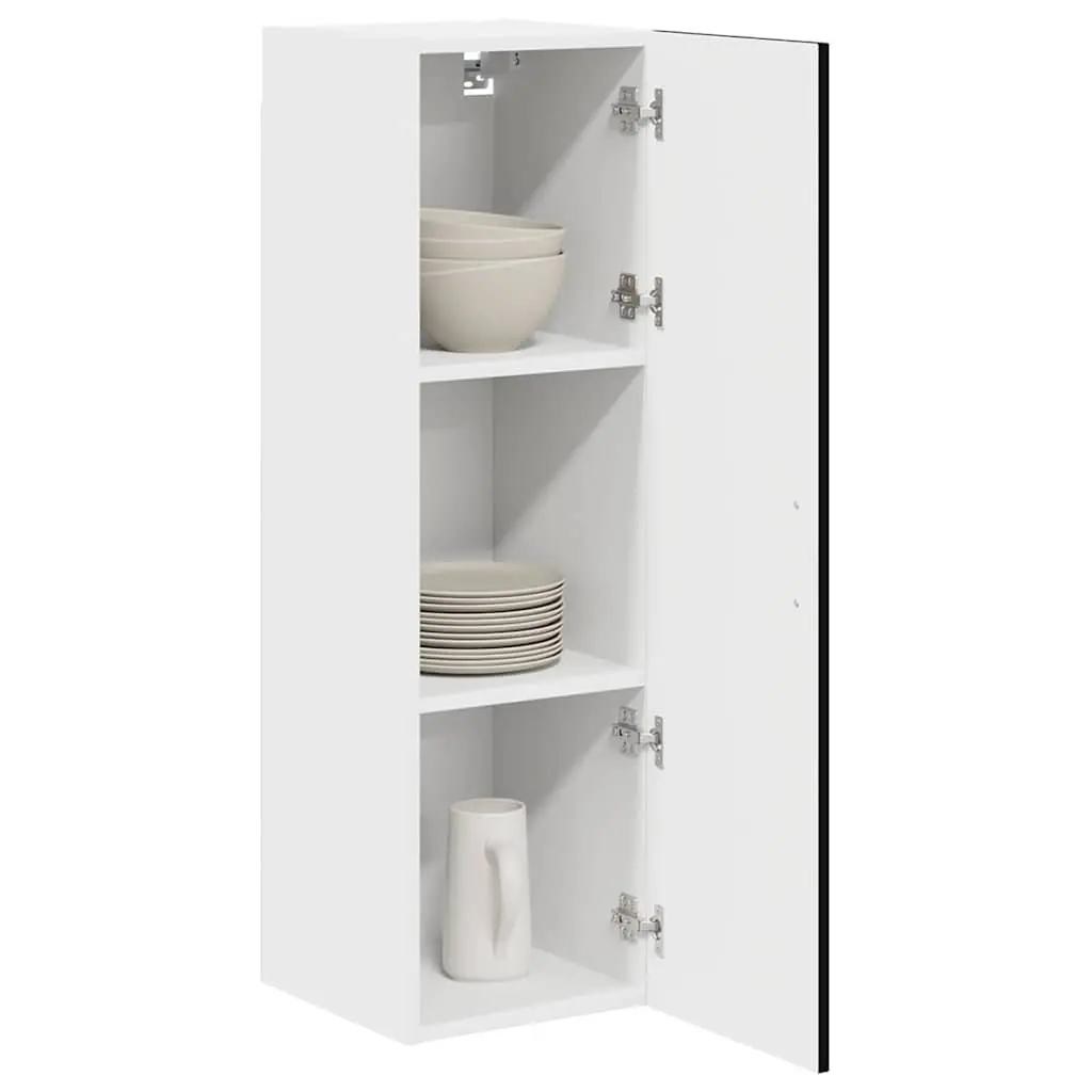 Kitchen Cabinet Dishwasher Panel Storage Cupboard Black Engineered Wood 30 x 31 x 100 cm