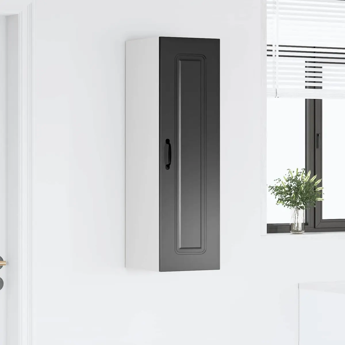 Kitchen Cabinet Dishwasher Panel Storage Cupboard Black Engineered Wood 30 x 31 x 100 cm