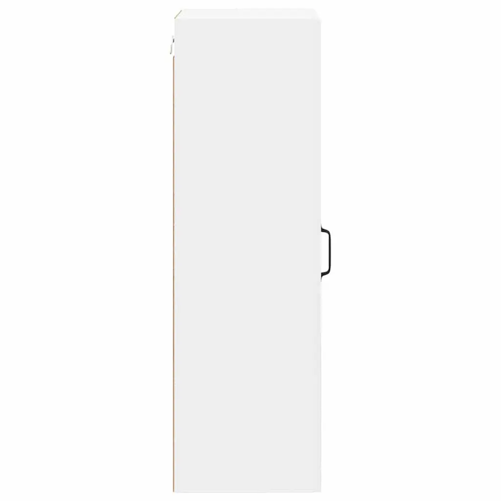 Kitchen Cabinet Dishwasher Panel Storage Organiser White Engineered Wood 40 x 31 x 100 cm