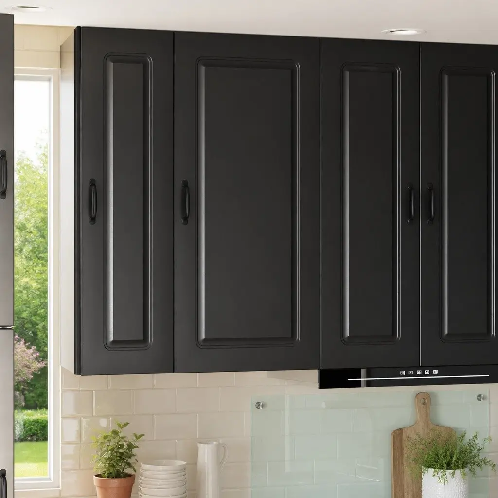 Kitchen Cabinet Storage Engineered Wood 50 x 31 x 100 cm Black