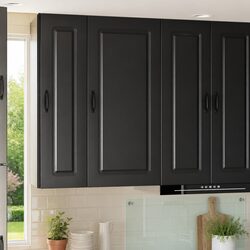Reliable and Practical Black Kitchen Cabinet 50 x 31 x 100 cm