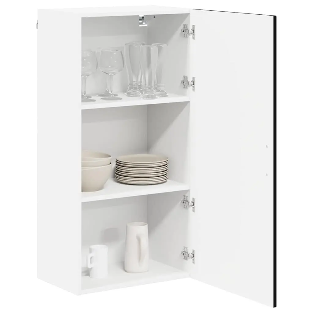 Kitchen Cabinet Storage Engineered Wood 50 x 31 x 100 cm Black