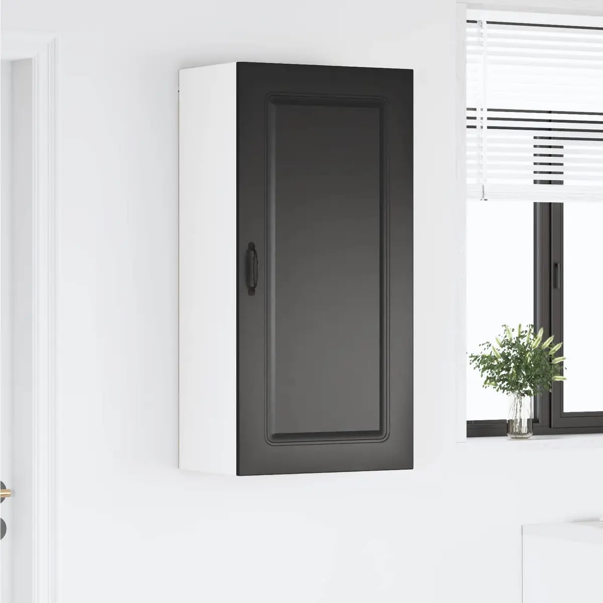 Kitchen Cabinet Storage Engineered Wood 50 x 31 x 100 cm Black