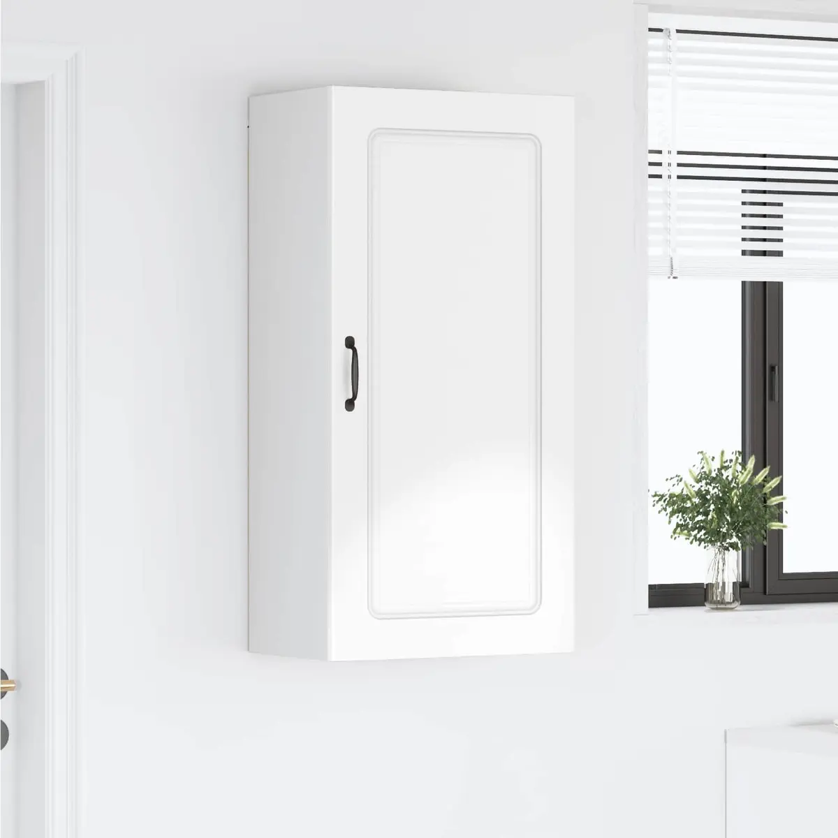 High Gloss White Kitchen Cabinet for Storage Needs