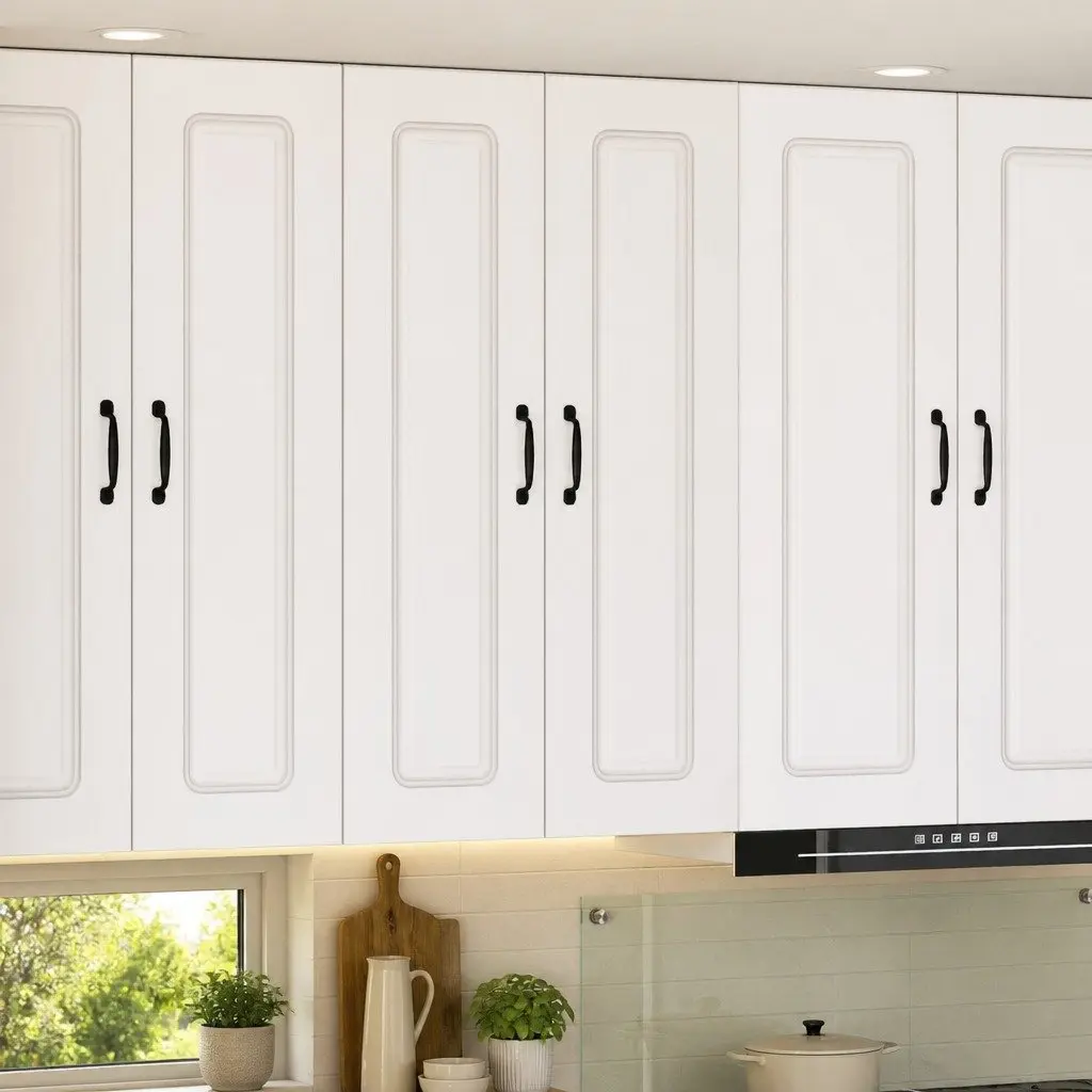 White Kitchen Cabinet with Ample Storage Space