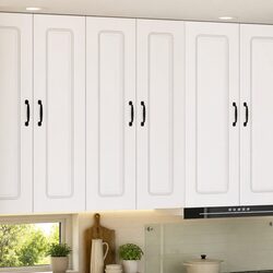 Reliable White Kitchen Cabinet with Ample Storage Space