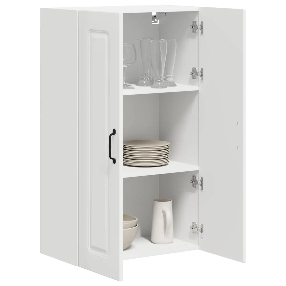 White Kitchen Cabinet with Ample Storage Space