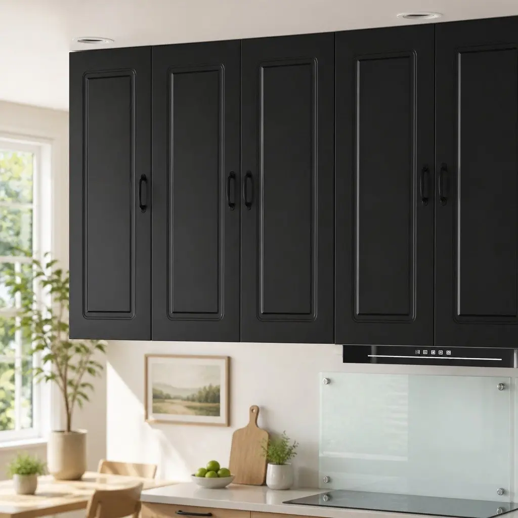 Black Kitchen Storage Cabinet