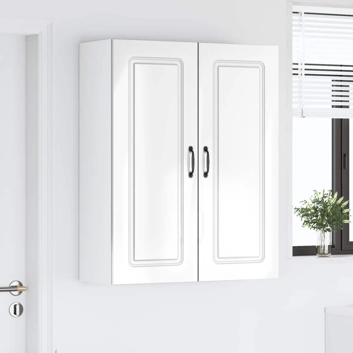 Dishwasher Panel Kitchen Cabinet High Gloss White Storage Cupboard 80x31x100cm