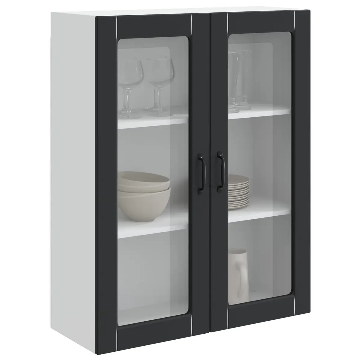 Kitchen Cabinet Dishwasher Panel Storage 80x31x100cm Black Engineered Wood