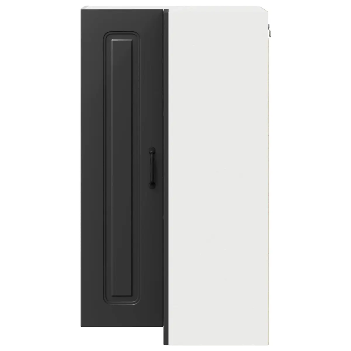 Dishwasher Panel Kitchen Cabinet Storage Cupboard Black Engineered Wood 57 x 57 x 100 cm