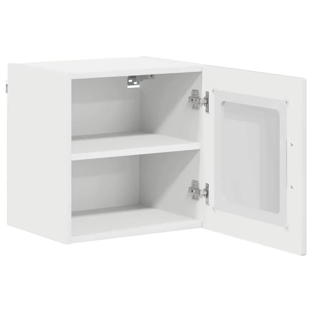 High Gloss White Glass Cabinets for Kitchen