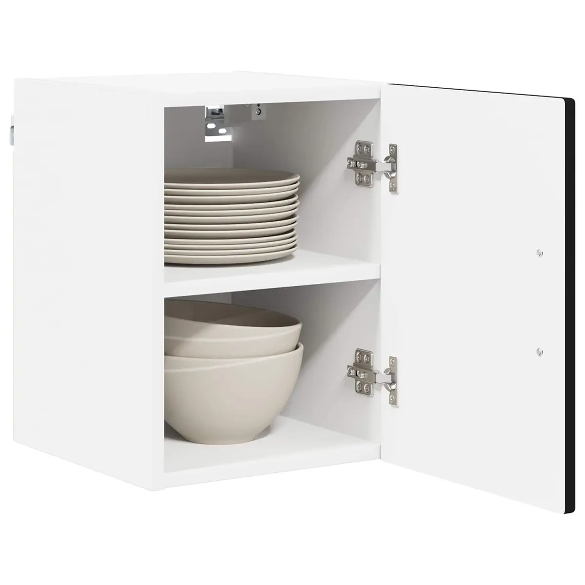 Wall Cabinet Dishwasher Panel Black Engineered Wood 30 x 31 x 40 cm