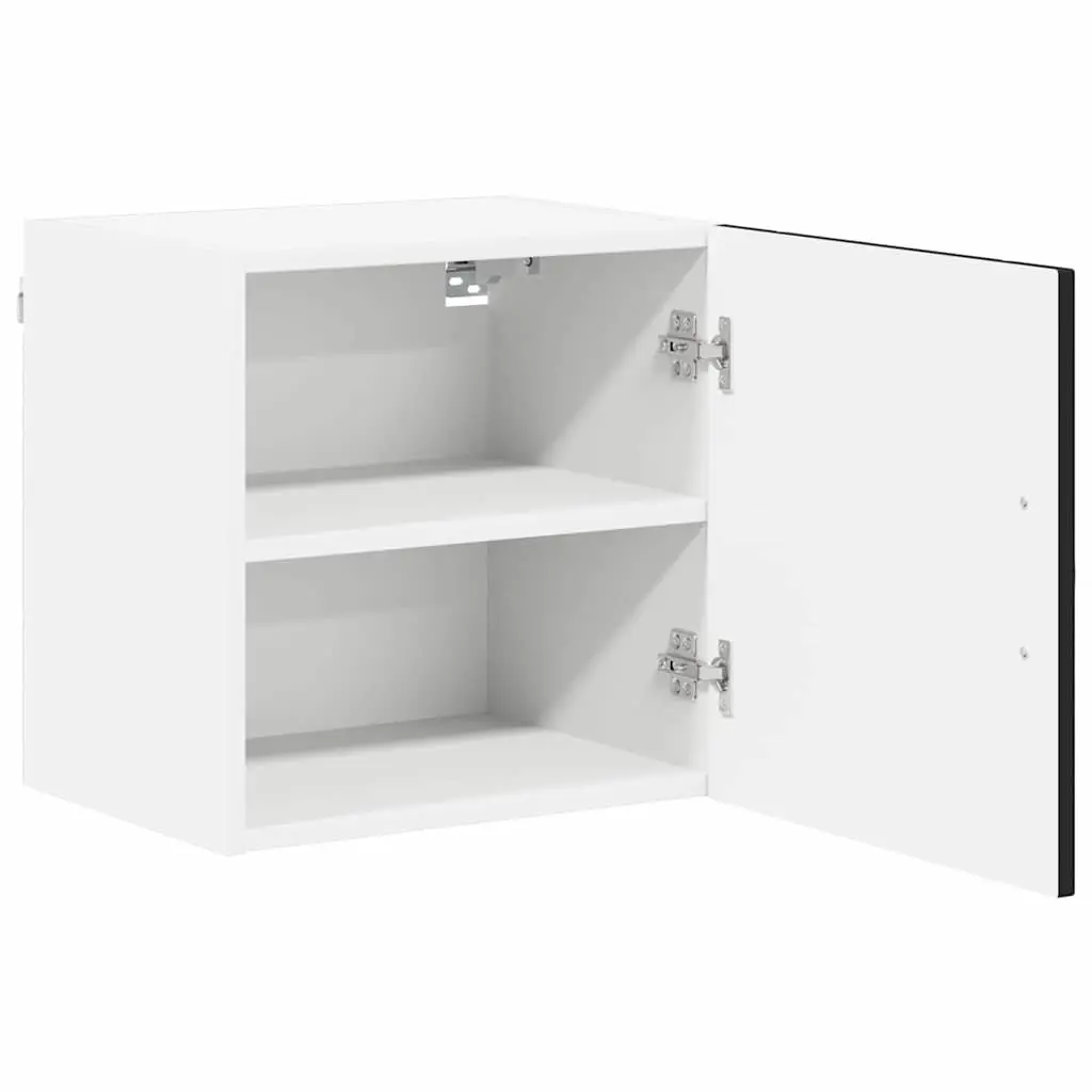 Wall Cabinet Kitchen Storage Dishwasher Panel Black 40 x 31 x 40 cm Modern