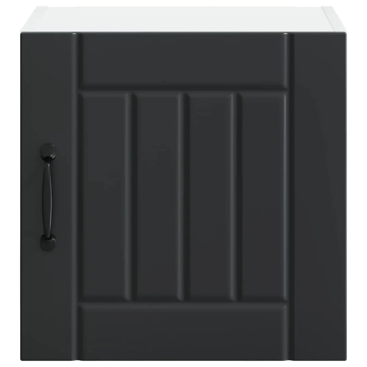 Wall Cabinet Kitchen Storage Dishwasher Panel Black 40 x 31 x 40 cm Modern