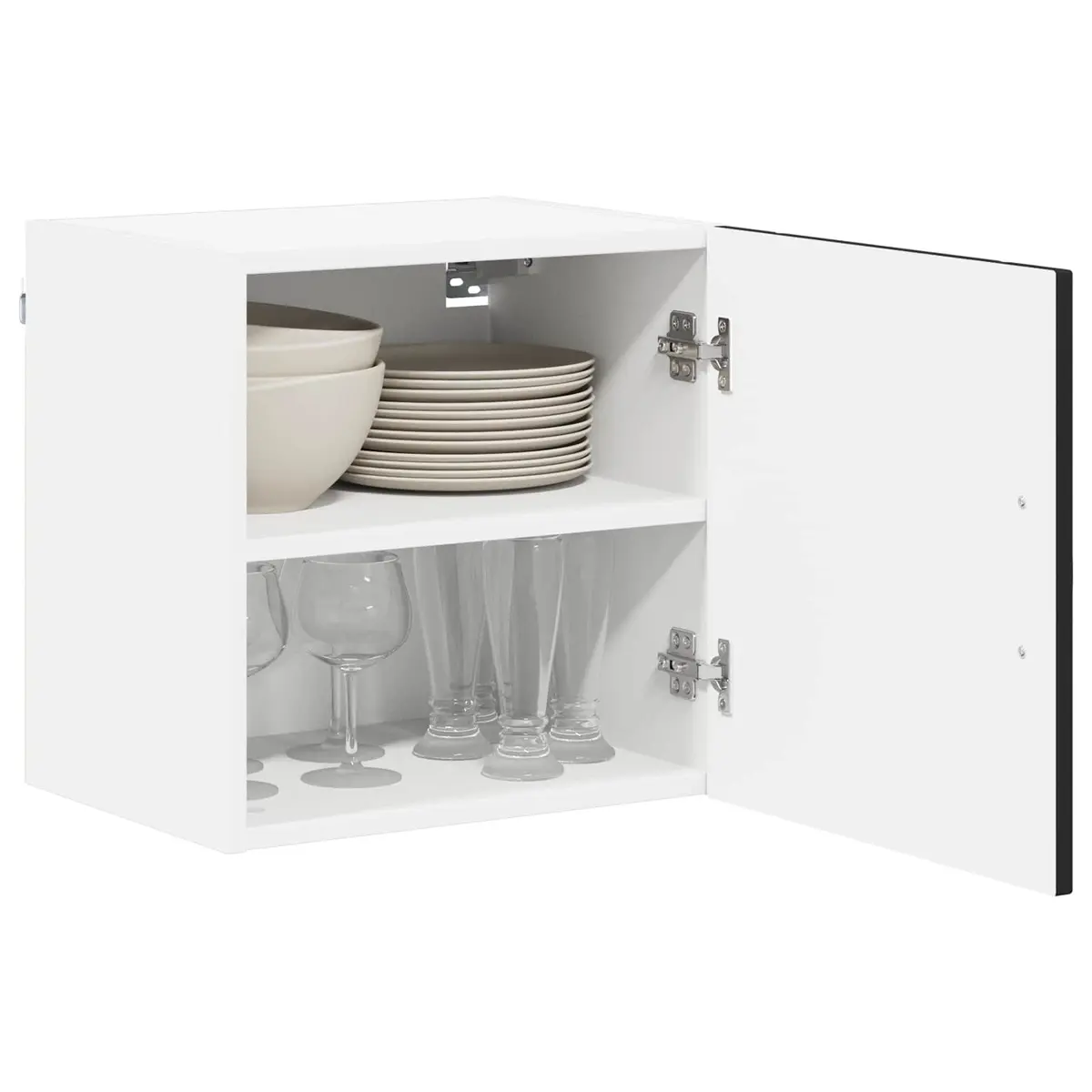 Wall Cabinet Kitchen Storage 40 x 31 x 40 cm Black 2 Pieces