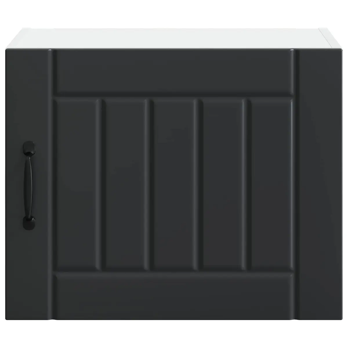 Black Wall Cabinet for Kitchen Organization
